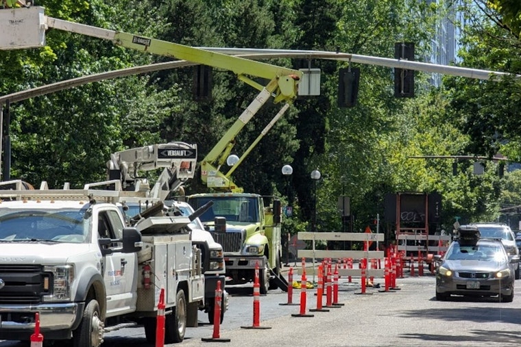 Weekend Road Closure Scheduled for SW Fourth Avenue in Portland Due to Paving Work