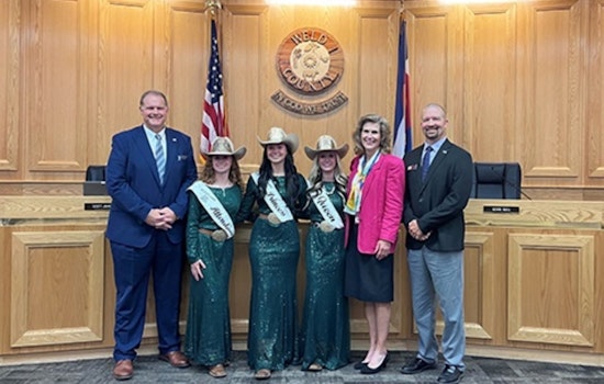 Weld County Fair Royalty Court Presents Official Fair Book to Commissioners Ahead of the 107th Annual Event