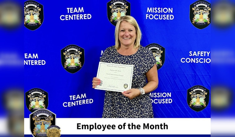 Wentzville Police Department Honors Unsung Hero Stacey Schweppe as Employee of the Month