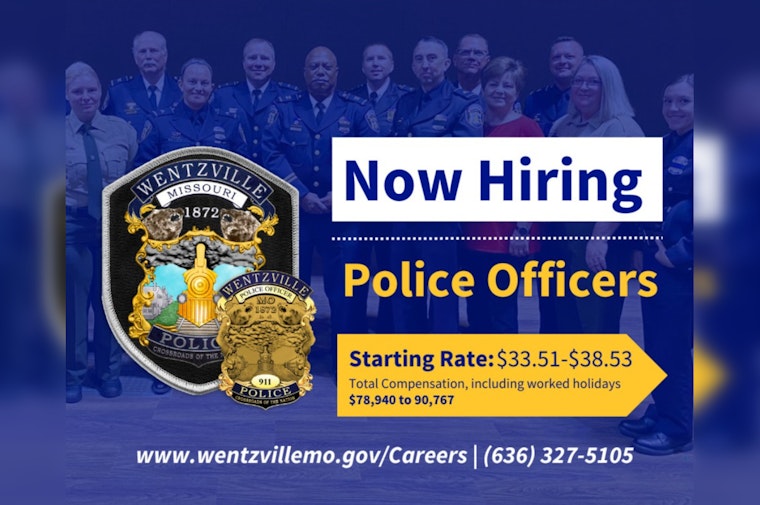 Wentzville Police Department Seeks Experienced Officers Offering Competitive Pay and Benefits