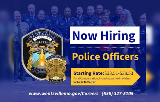 Wentzville Police Department Seeks Experienced Officers Offering Competitive Pay and Benefits