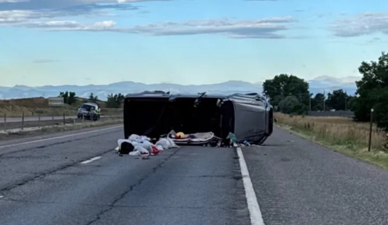 Westbound I-76 Lanes Reopen in Commerce City After Severe Morning Rollover Crash Injures One