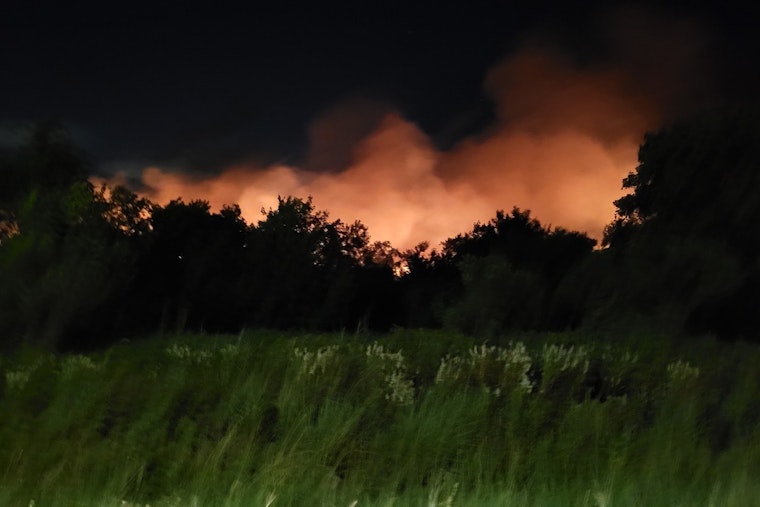 Wildfire Engulfs Bolivar Peninsula Bird Sanctuary as Volunteer Firefighters Battle the Blaze