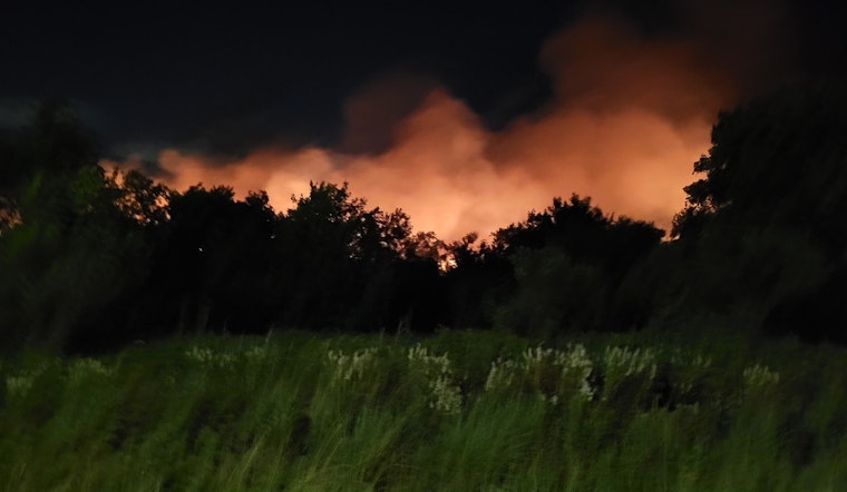 Wildfire Engulfs Bolivar Peninsula Bird Sanctuary as Volunteer Firefighters Battle the Blaze