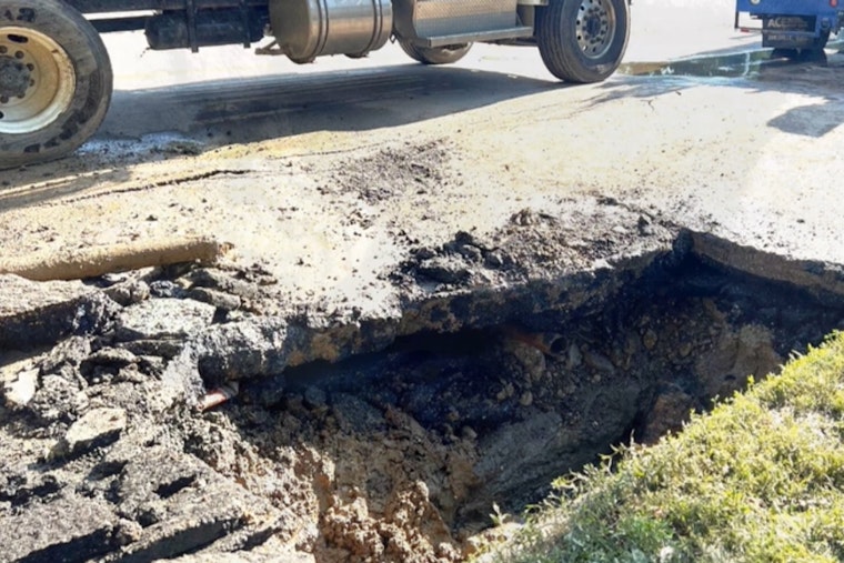 VIDEO: William Street in Delaware, Ohio Closed for Repairs Following Water Main Break