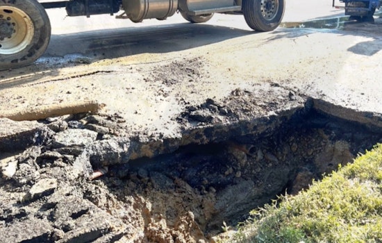 VIDEO: William Street in Delaware, Ohio Closed for Repairs Following Water Main Break