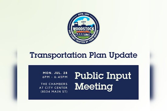 Woodstock Seeks Public Input on 2025 Transportation Plan Featuring High-Tech Solutions and Road Extensions