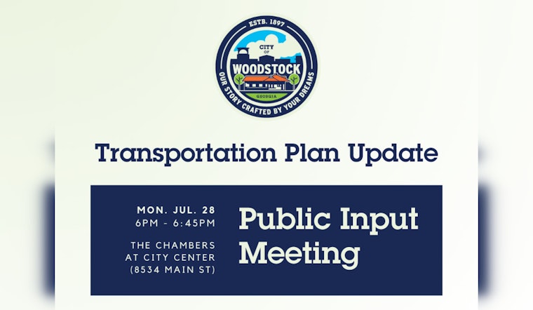 Woodstock Seeks Public Input on 2025 Transportation Plan Featuring High-Tech Solutions and Road Extensions