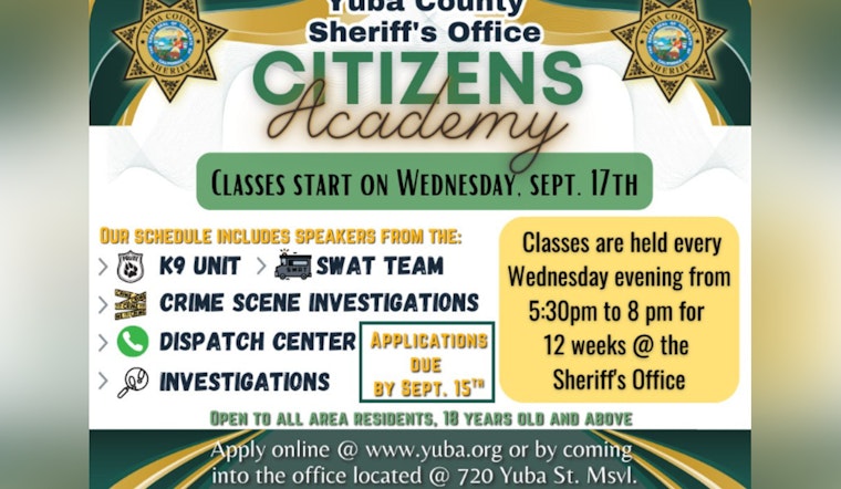 Yuba County Sheriff's Department Revives Citizen's Academy Program for Community Insight into Law Enforcement