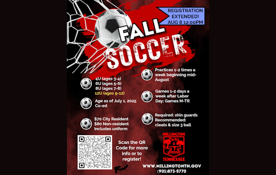 Millington Extends Fall Soccer League Registration Deadline, Calls for More Players and Coaches