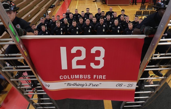 Columbus Fire Recruit Class 123 Celebrates Commencement with Traditional Banner Raising