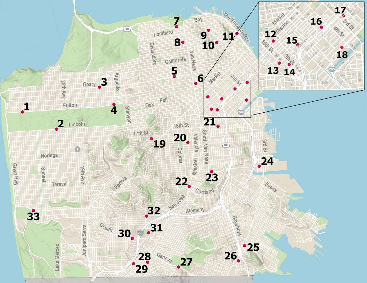 SFMTA Speed Camera Map