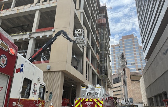 Construction Worker Rescued by Houston Fire Dept. After 15-Foot Fall at Texas Medical Center Site