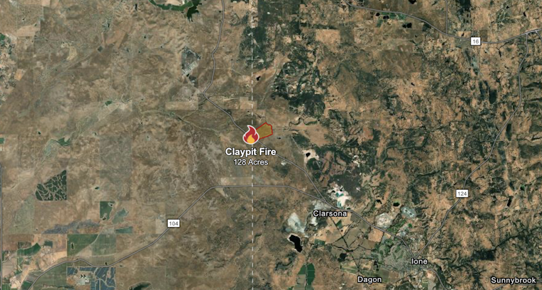 Claypit Fire Near Sloughhouse Reaches 90% Containment