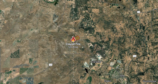 Claypit Fire Near Sloughhouse Reaches 90% Containment