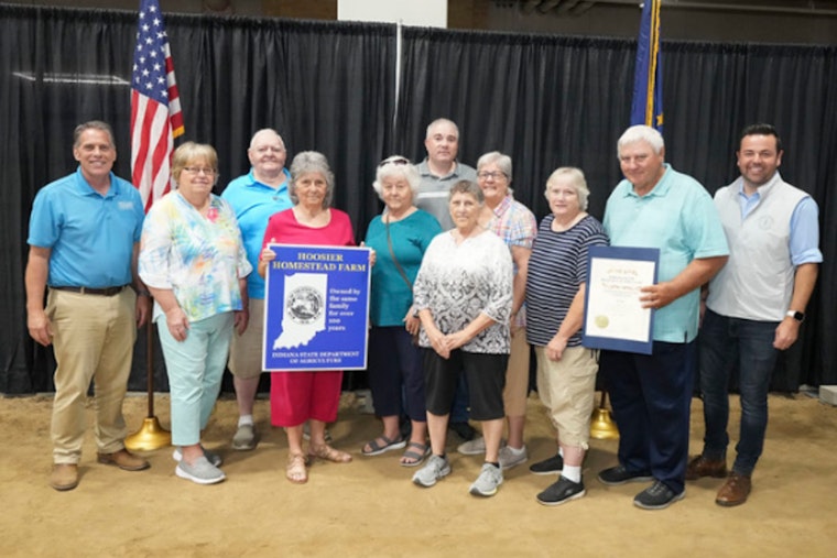 Adams County's Hirschy Farm Honored with Hoosier Homestead Centennial Award for Over 100 Years of Family Farming Tradition