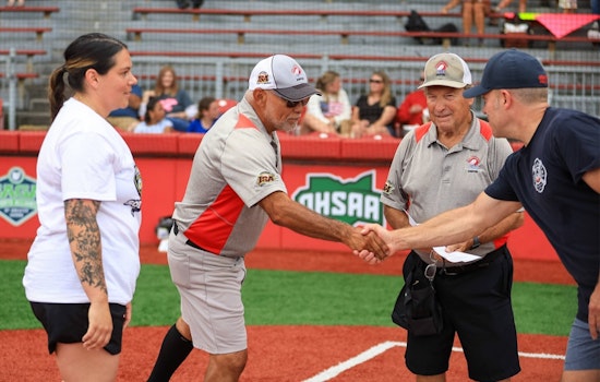 Akron Celebrates Firestone Stadium's 100th Anniversary with Friendly Police vs. Fire Department Softball Game