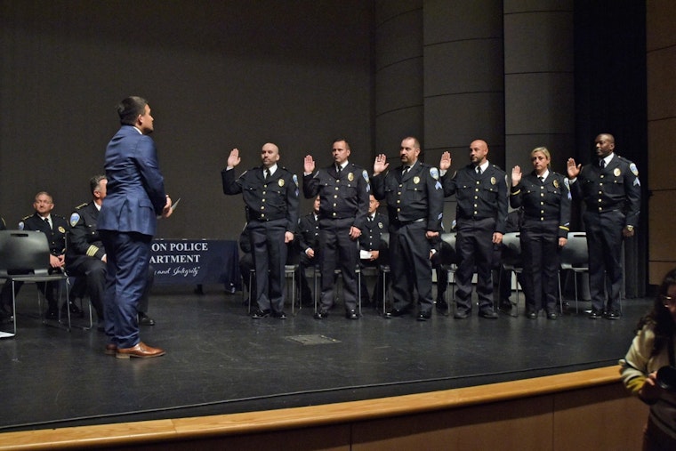 Akron Police Department Celebrates Promotion of 12 Officers at Akron Main Library Auditorium