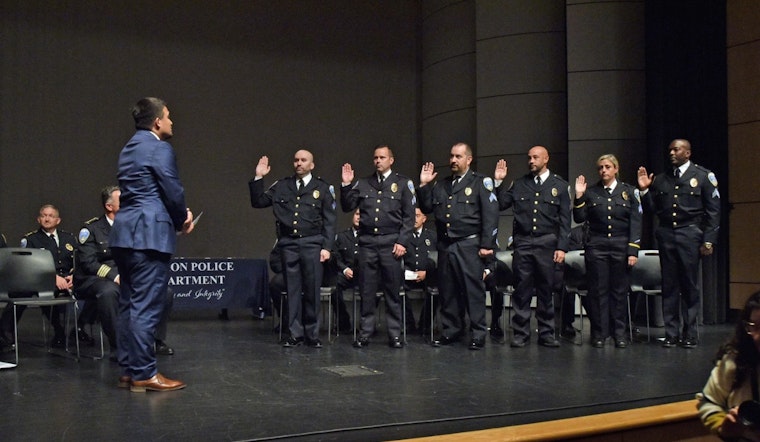 Akron Police Department Celebrates Promotion of 12 Officers at Akron Main Library Auditorium