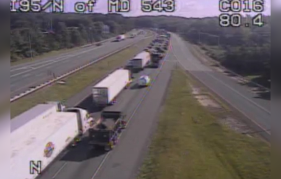 All Lanes Closed: Single-Vehicle Crash on Northbound I-95 Near Maryland House Causes Major Delays