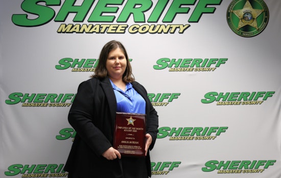 Amilia Burton Honored as Manatee County Sheriff's Office Employee of the Month for Work on Fingerprint System Overhaul