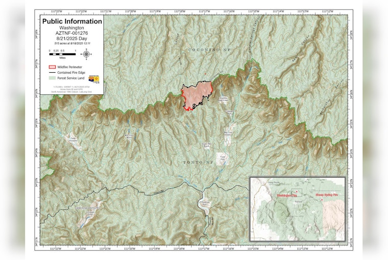 Arizona Wildfires: Washington Fire Reaches 67% Containment as Sheep Spring Fire Efforts Persist