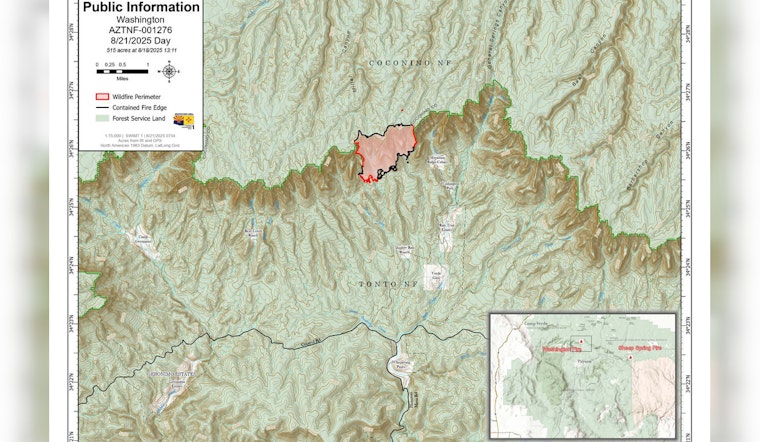 Arizona Wildfires: Washington Fire Reaches 67% Containment as Sheep Spring Fire Efforts Persist