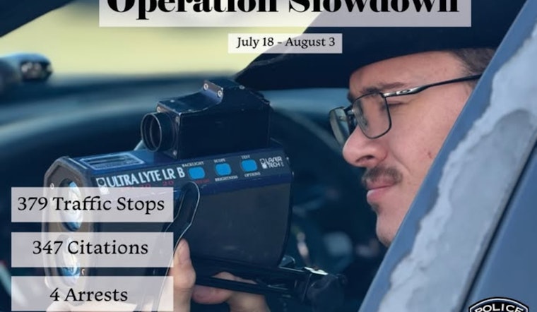 Arlington Police Department's 'Operation Slowdown' Leads to 379 Stops and Multiple Arrests
