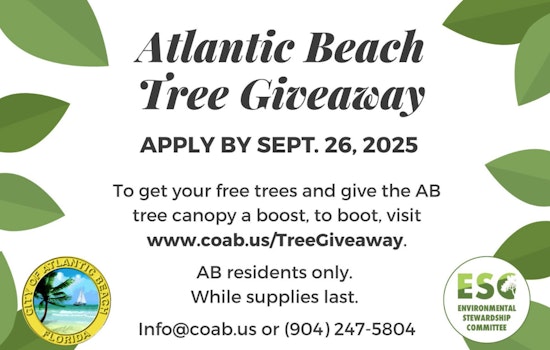 Atlantic Beach Offers Free Trees to Residents to Enhance Local Canopy