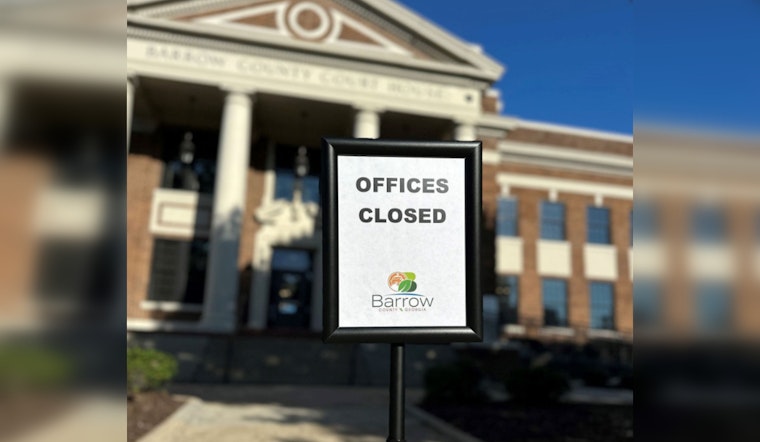 Barrow County Announces Labor Day Closures and Service Adjustments, Parks to Remain Open