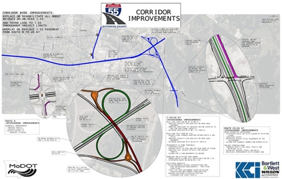 Bay Area Alert as Traffic on Southbound I-55 Shifts to New Pavement Starting August 1 and MoDOT Advises Caution