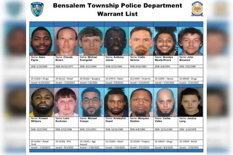 Bensalem Township Police Seek Public Help with Active Warrant List; Cautions Against Direct Confrontation
