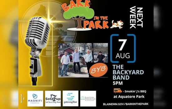 Blaine Invites Four-Legged Friends to "Bark in the Park" Event Featuring Live Music and BBQ