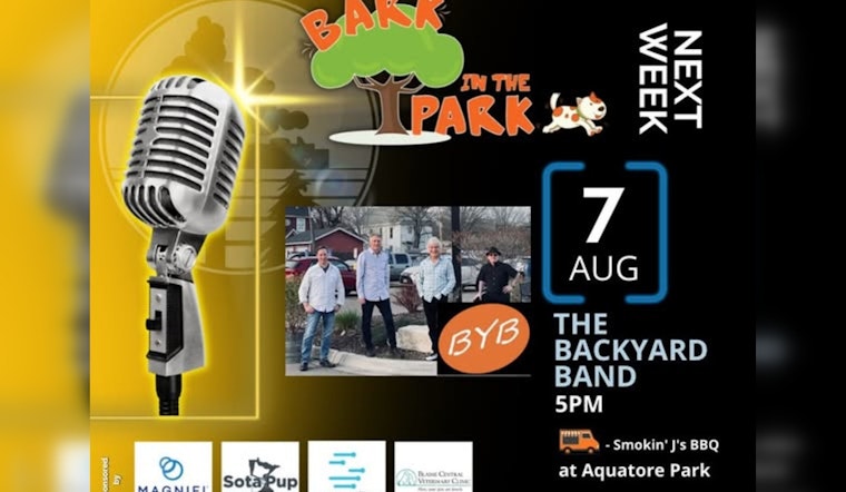 Blaine Invites Four-Legged Friends to "Bark in the Park" Event Featuring Live Music and BBQ