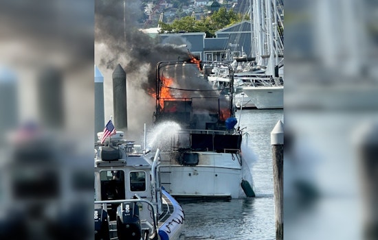 Boat Ablaze at Port of Everett Fuel Dock; Quick Action Prevents Disaster