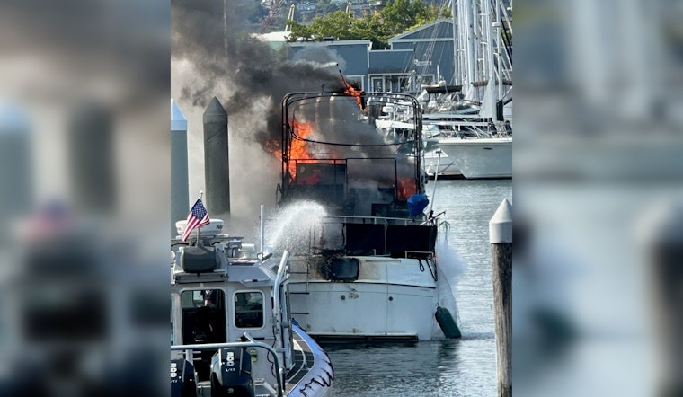 Boat Ablaze at Port of Everett Fuel Dock; Quick Action Prevents Disaster