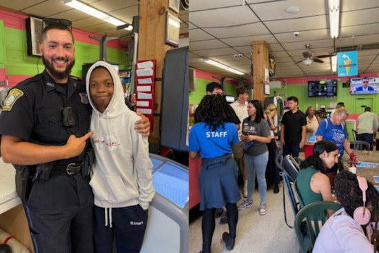 Boston Police Dish Out Free Ice Cream to Sweeten Community Relations at 'Cones with a Cop' Event in Hyde Park