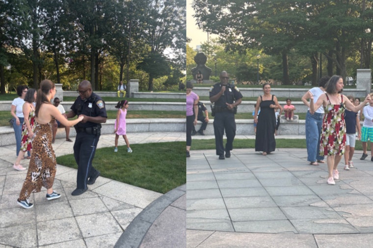 Boston Police Engage in Community Bonding with Cha Cha Night in East Boston