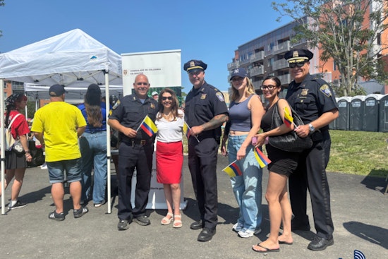 Boston Police Engage with East Boston Community at Viva Colombia Festival