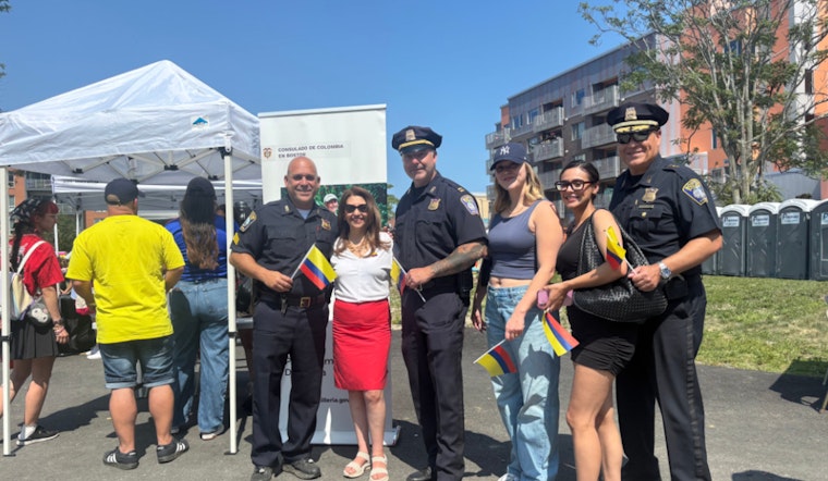 Boston Police Engage with East Boston Community at Viva Colombia Festival