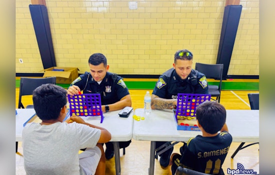 Boston Police Join East Boston YMCA Campers for a Day of Games and Dialogue in Community Outreach Effort