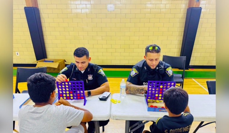 Boston Police Join East Boston YMCA Campers for a Day of Games and Dialogue in Community Outreach Effort