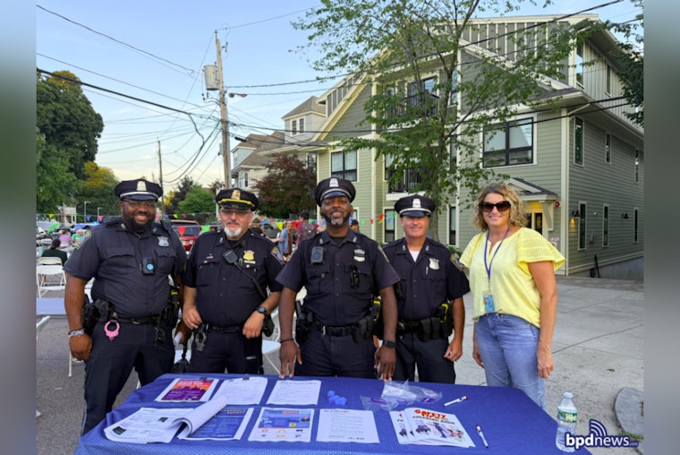 Boston Police Sweeten Community Relations with Ice Cream Social in Roslindale
