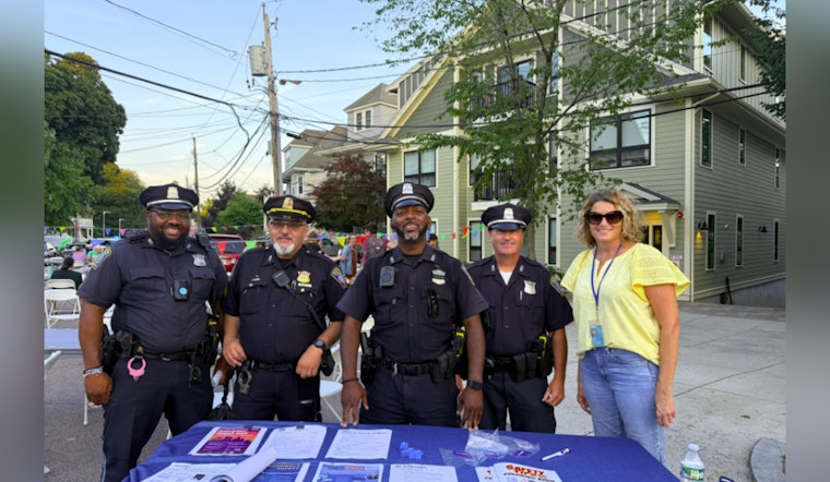 Boston Police Sweeten Community Relations with Ice Cream Social in Roslindale
