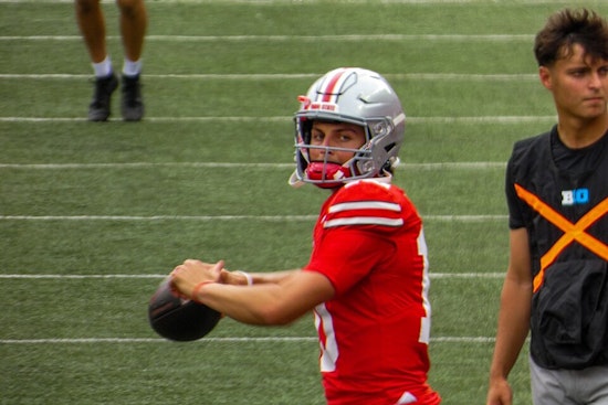 Buckeyes' QB Battle Heats Up: Sayin and Kienholz Vie for Starting Spot as Ohio State Preps for Season Opener