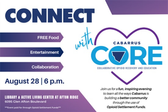 Cabarrus County Launches Collaborative Opioid Recovery Program with Public Kick-Off Event