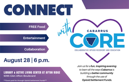 Cabarrus County Launches Collaborative Opioid Recovery Program with Public Kick-Off Event