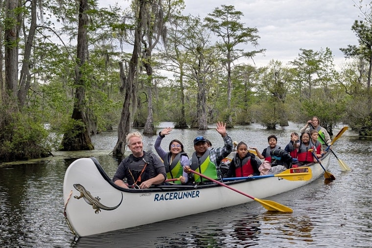 California Students Swap Screens for Canoes in Merchant Millpond State Park Educational Adventure