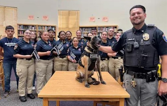 Canutillo ISD Police Department Honors Retirement of First K9 Officer, Alis, After Seven Years of Service