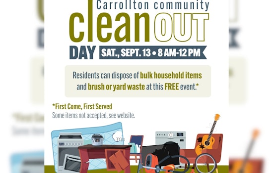 Carrollton Hosts Community Clean Out Day: Free Bulk Waste Disposal for Residents on September 13